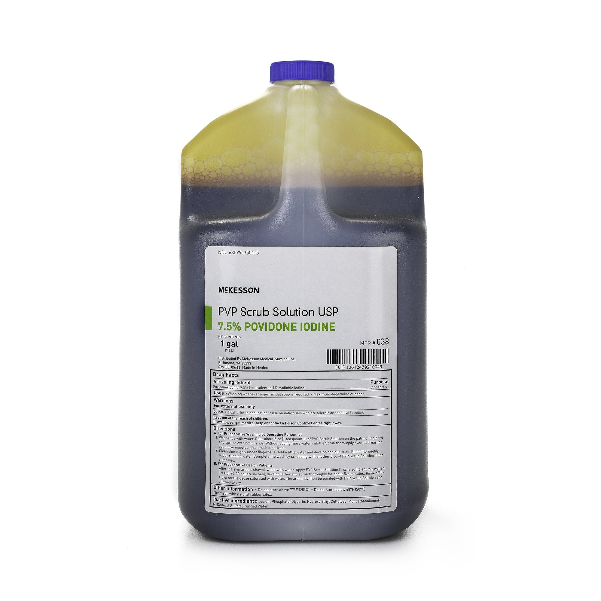 McKesson Brand - Surgical Scrub Solution McKesson 1 gal. Jug 7.5% Strength Povidone-Iodine NonSterile [4/CS]