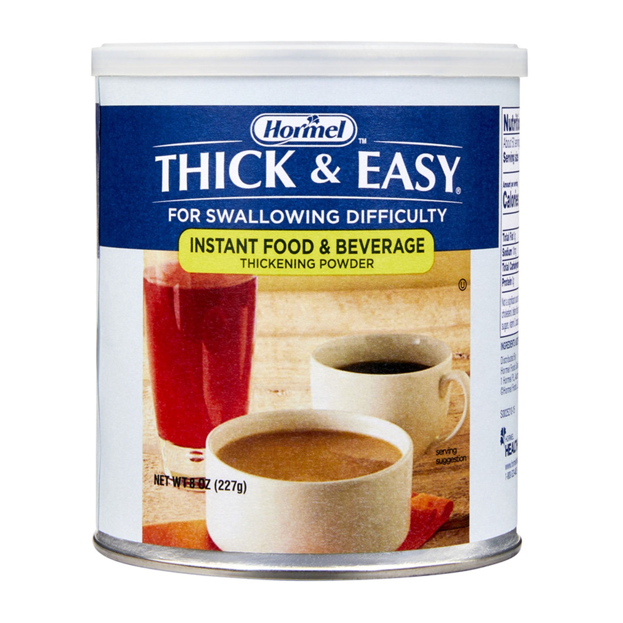 Hormel Food Sales - Food and Beverage Thickener Thick & Easy® 8 oz. Canister Unflavored Powder IDDSI Level 0 Thin [12/CS]