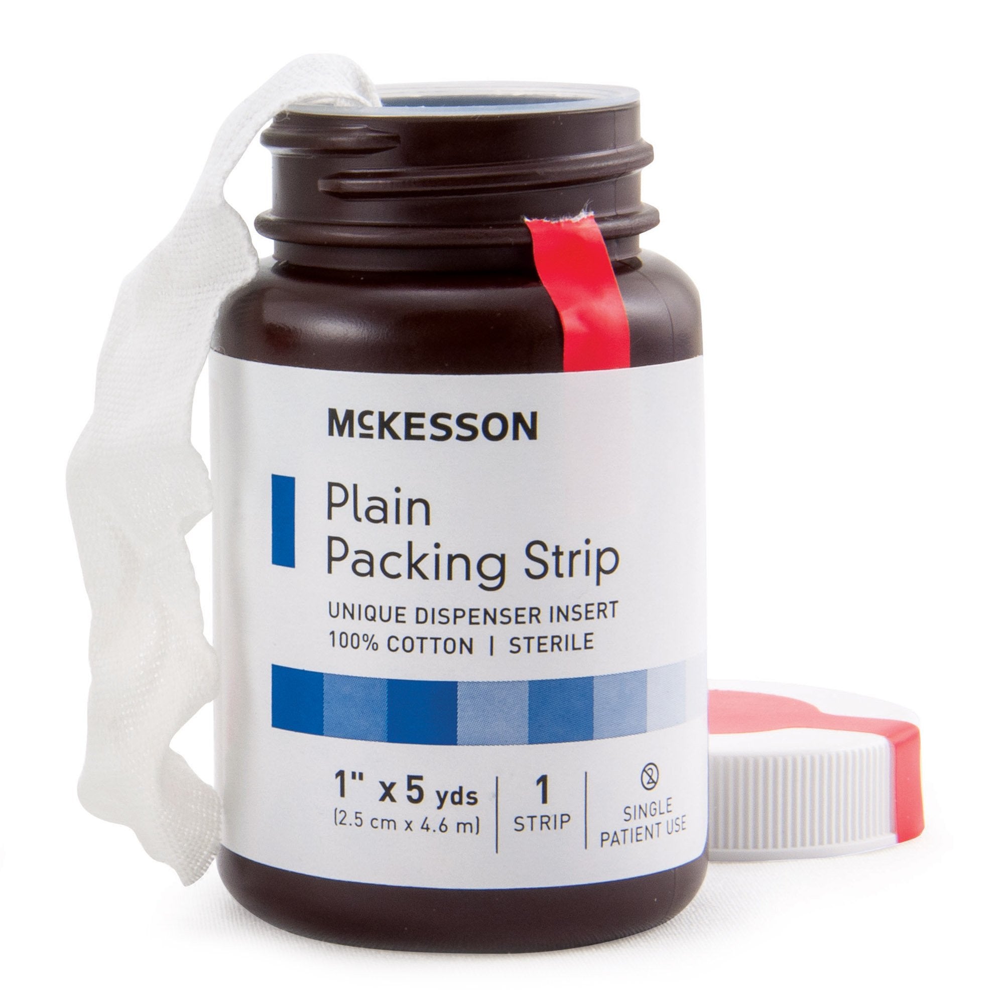 McKesson Brand - Wound Packing Strip McKesson Non-impregnated 1 Inch X 5 Yard Sterile Plain [12/CS]