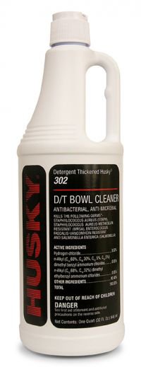 Canberra - Husky® 302 Toilet Bowl Cleaner Acid Based Manual Pour Liquid 32 oz. Bottle Floral Scent NonSterile [12/CS]