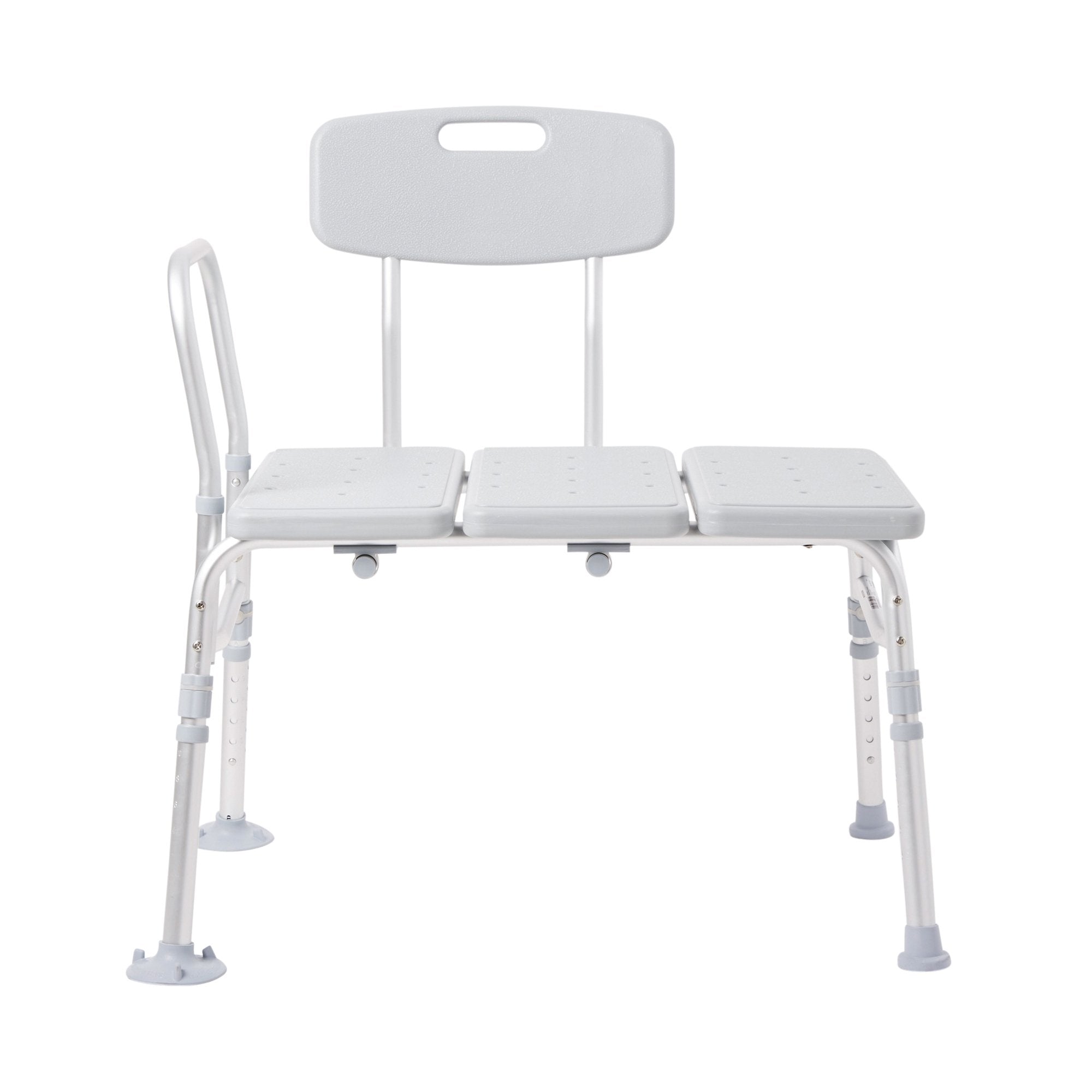 McKesson Brand - McKesson Knocked Down Bath Transfer Bench Removable Arm Rail 17-1/2 to 22-1/2 Inch Seat Height 400 lbs. Weight Capacity [1/CS]