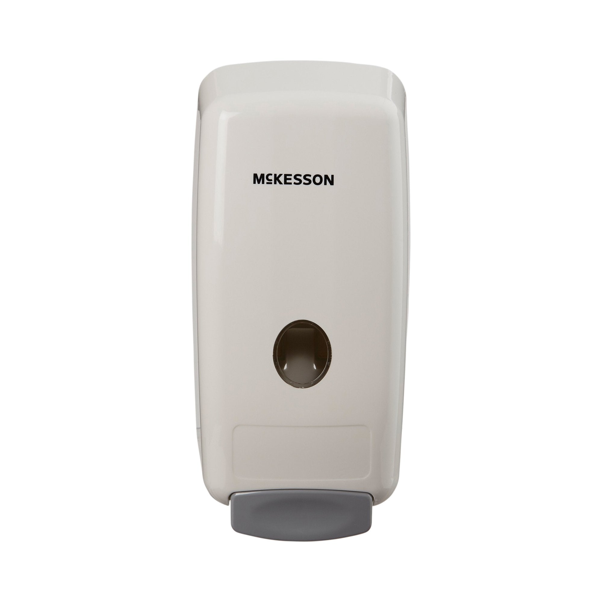 McKesson Brand - Soap Dispenser McKesson White Plastic Manual Push 1000 mL Wall Mount [12/CS]