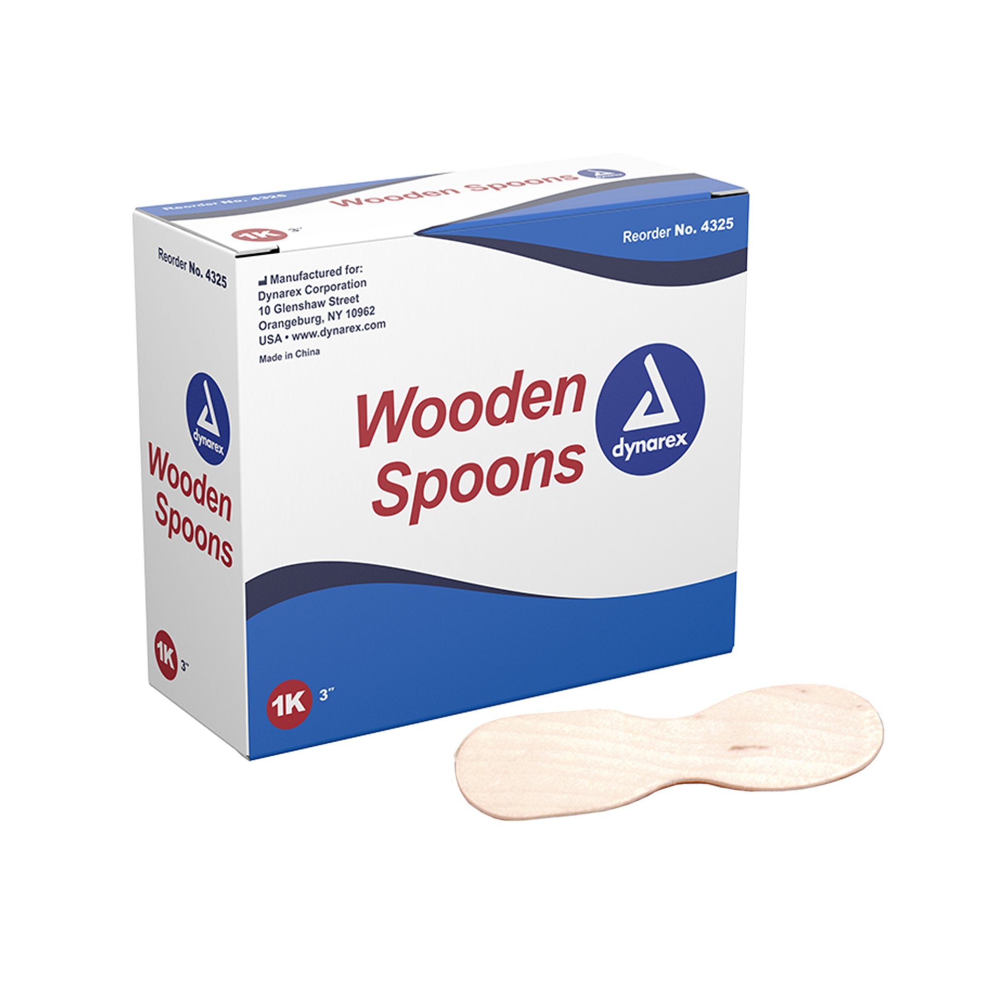 Dynarex - Medical Spoon Dynarex Double Ended Wood Wood [10/CS]