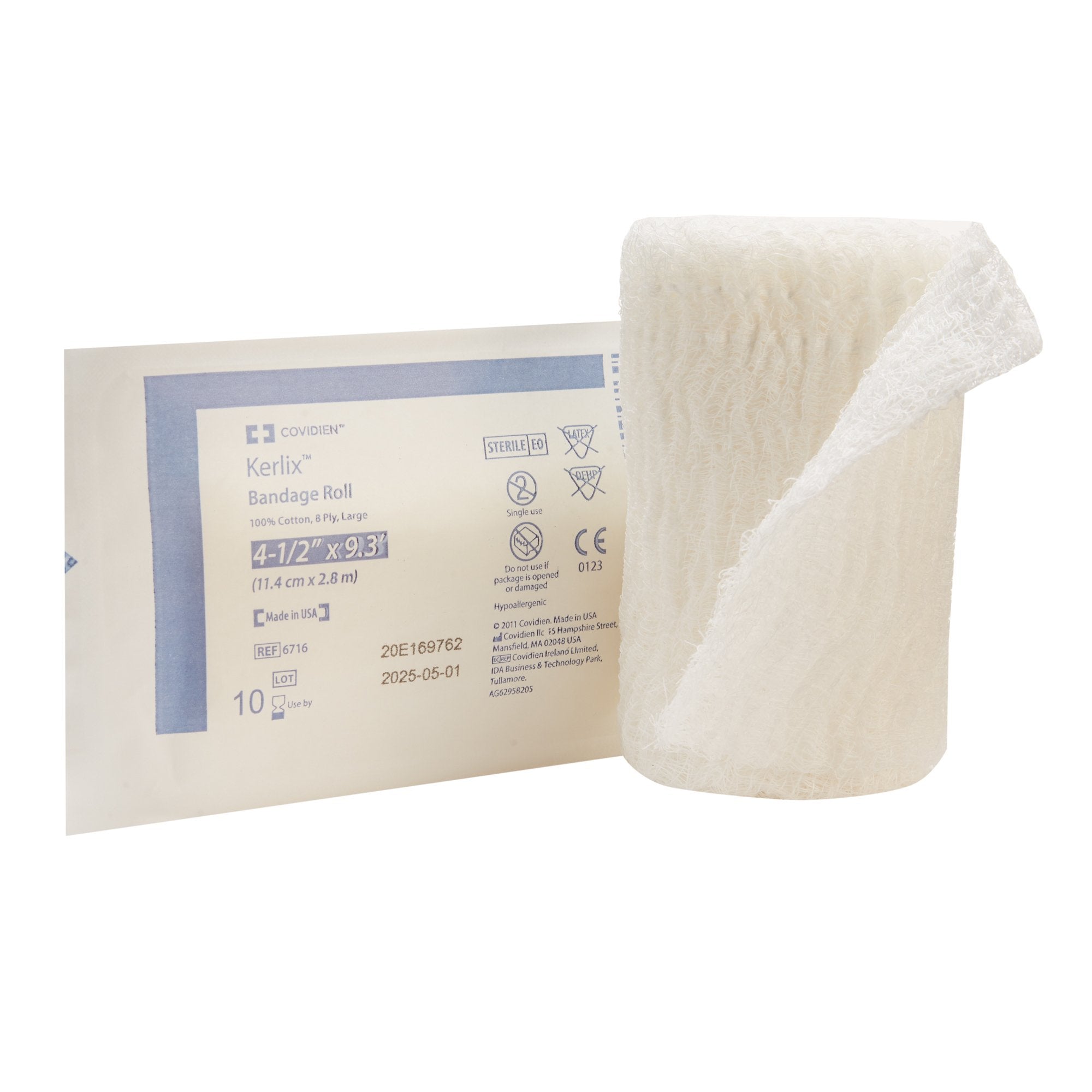 Cardinal - Fluff Bandage Roll Kerlix™ 4-1/2 Inch X 3-1/10 Yard 8-Ply Sterile 1 per Pouch [100/CS]