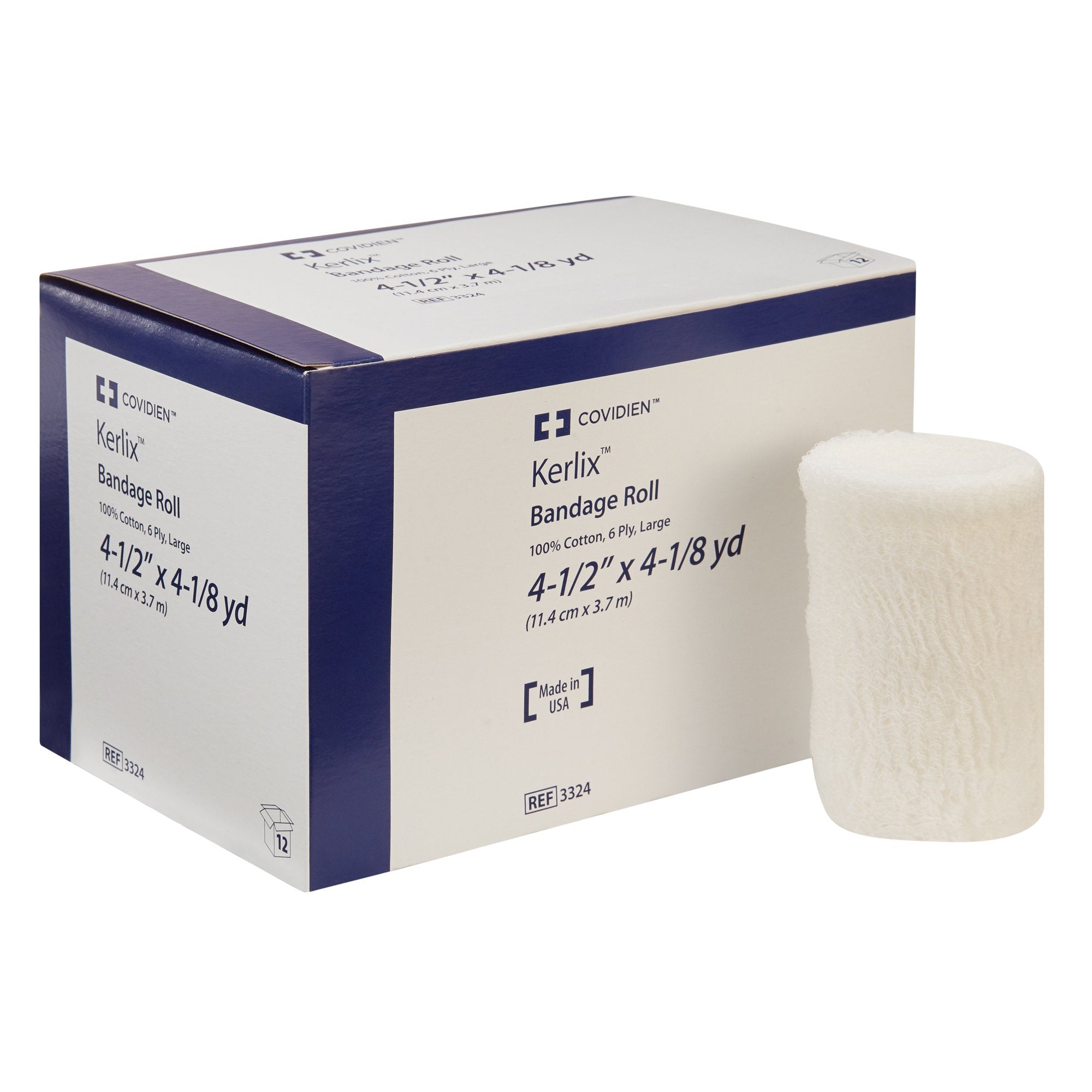 Cardinal - Fluff Bandage Roll Kerlix™ 4-1/2 Inch X 4-1/10 Yard 6-Ply NonSterile 12 per Pack [48/CS]