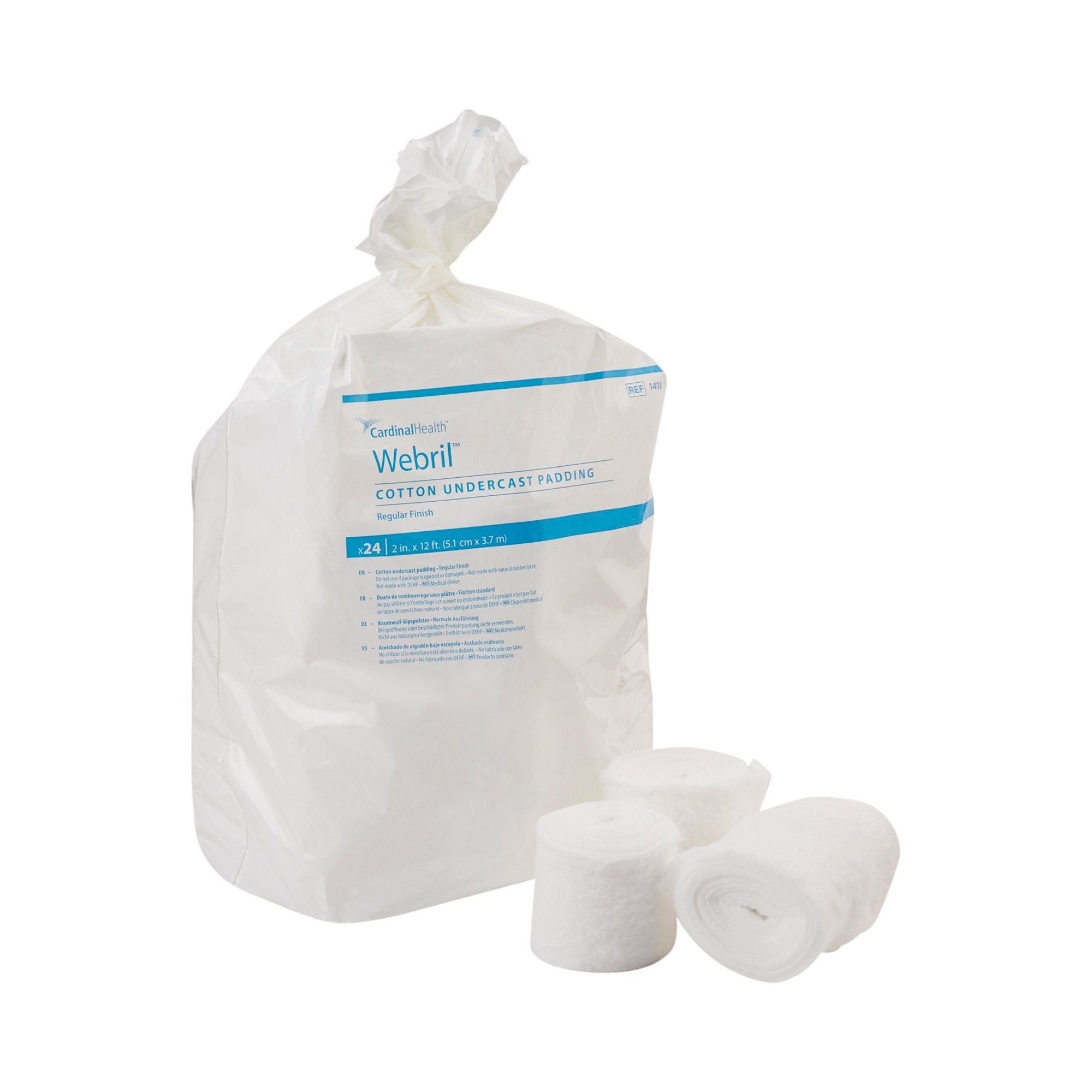 Cardinal - Cast Padding Undercast Webril™ 2 Inch X 4 Yard Cotton NonSterile [72/CS]