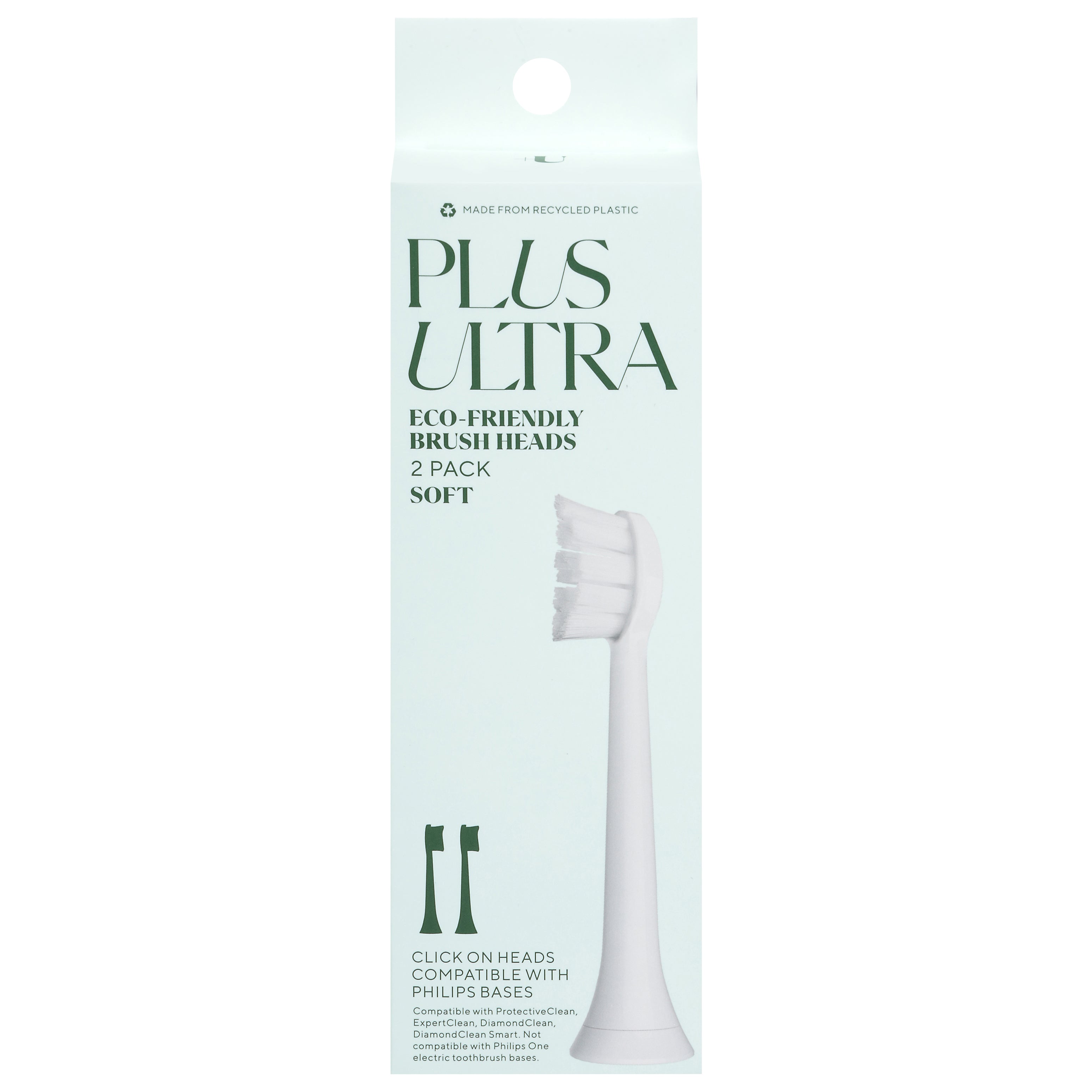 Plus Ultra Soft Brush Heads 2 ea - Case of 4