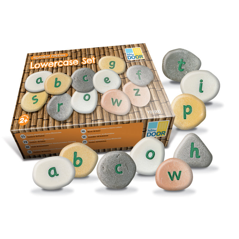YELLOW DOOR - Lowercase Alphabet Pebbles, Set of 26