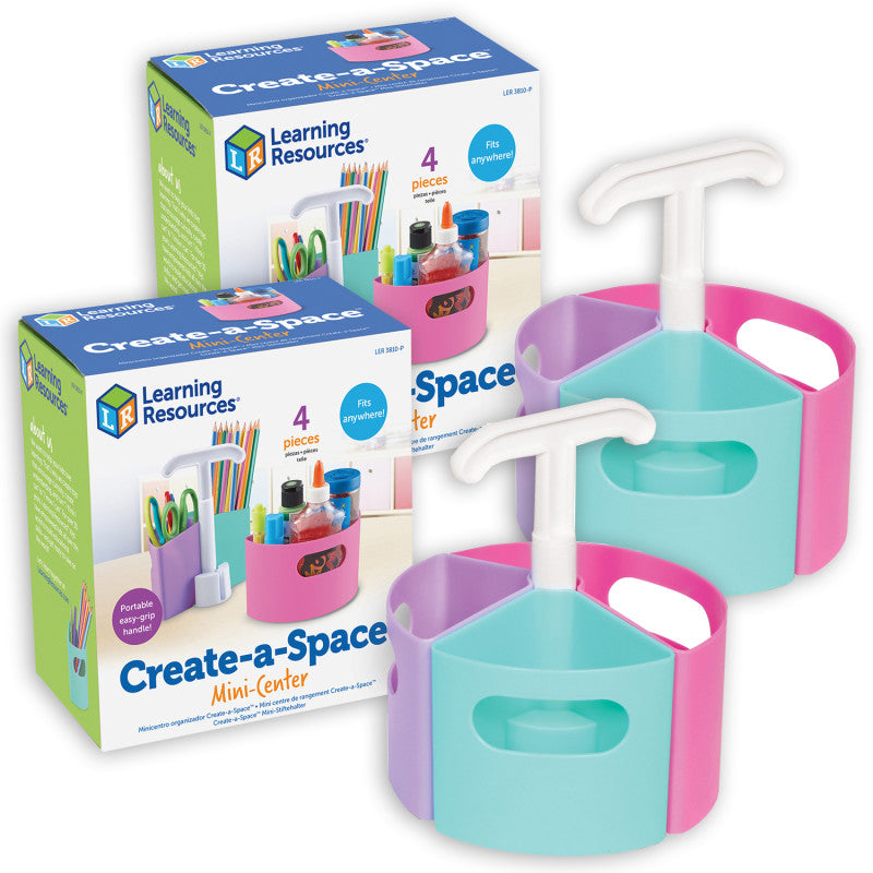 LEARNING RESOURCES - Create-A-Space™ Mini-Center Pastel, Pack of 2