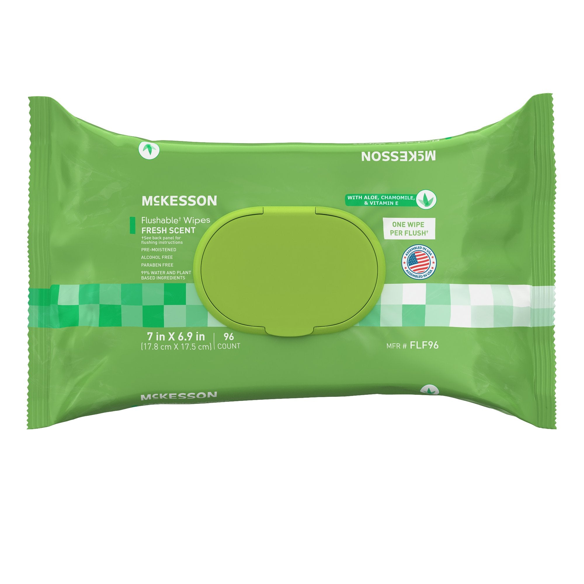 McKesson Brand - Flushable Personal Wipe McKesson Soft Pack Scented 96 Count [96/PK] (1241752_PK)