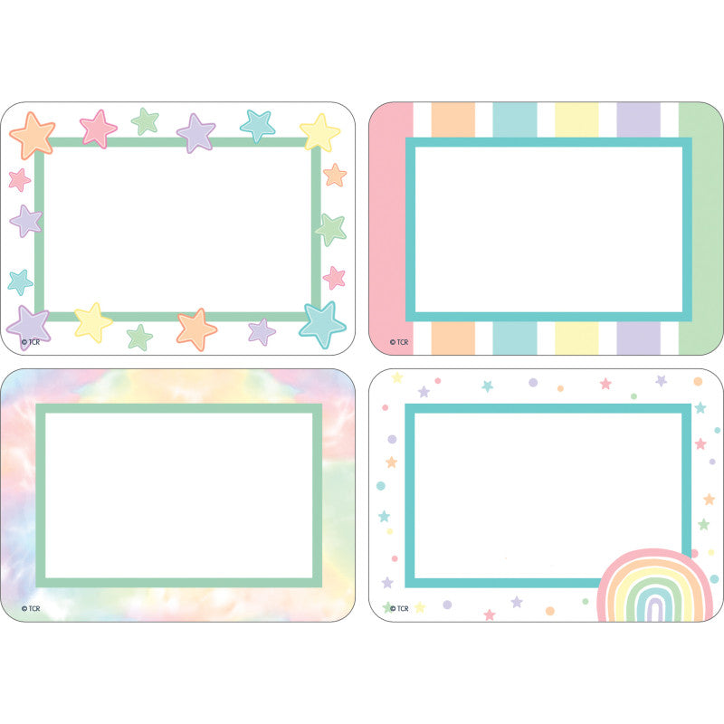TEACHER CREATED RESOURCES - Pastel Pop Name Tags / Labels Multi-Pack, 36 Per Pack, 6 Packs