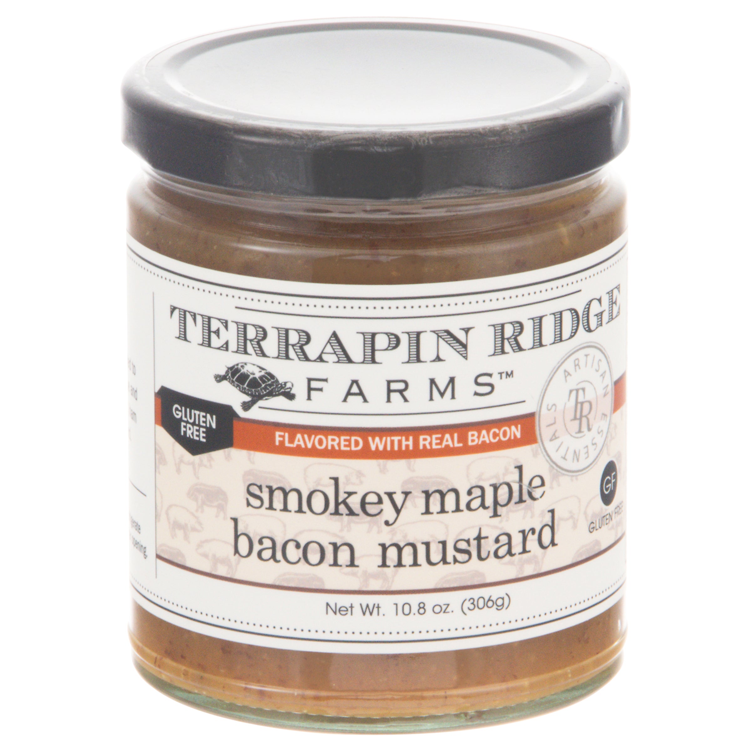 Terrapin Ridge Farms Smokey Maple Bacon Mustard 10.8 oz - Case of 6