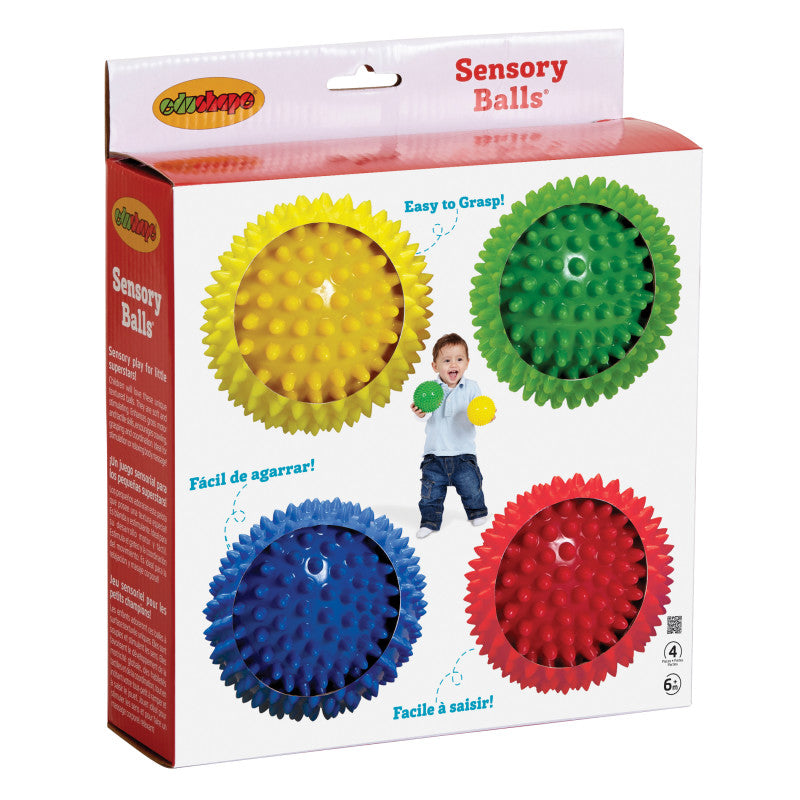 EDUSHAPE - Sensory Opaque Ball, 4" Diameter, Pack of 4