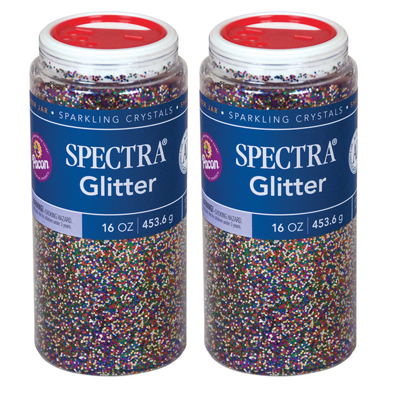 SPECTRA - Glitter, Multicolor, 1 lb. Per Jar, 2 Jars