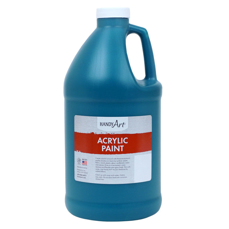 HANDY ART - Acrylic Paint Half Gallon, Phthalo Green