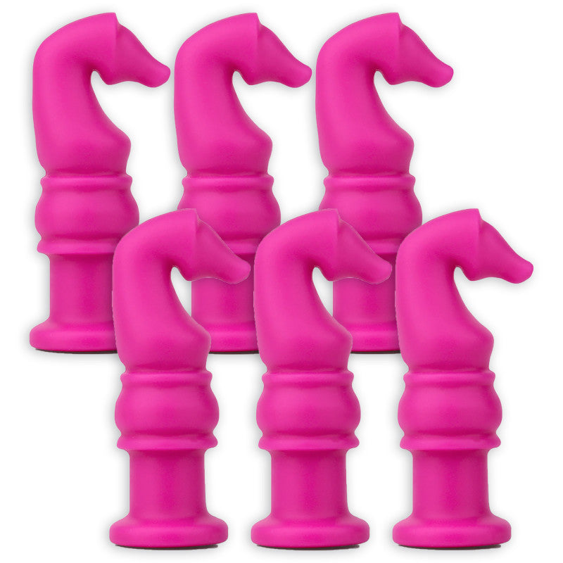 THE PENCIL GRIP - Horse Silicone Chewable Pencil Topper, Pack of 6