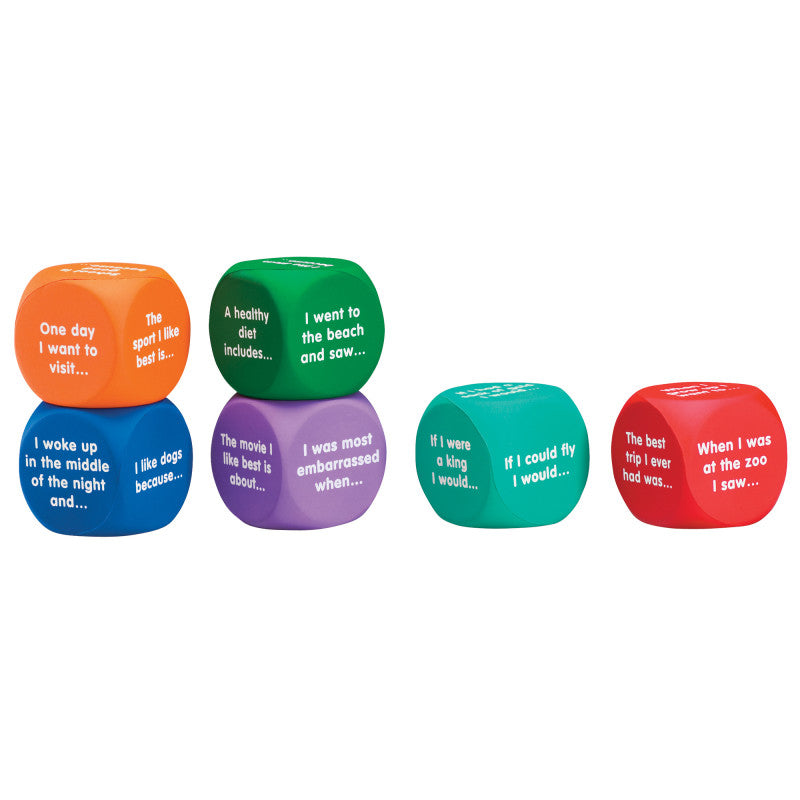 LEARNING RESOURCES - Writing Prompt Cubes, Set of 6