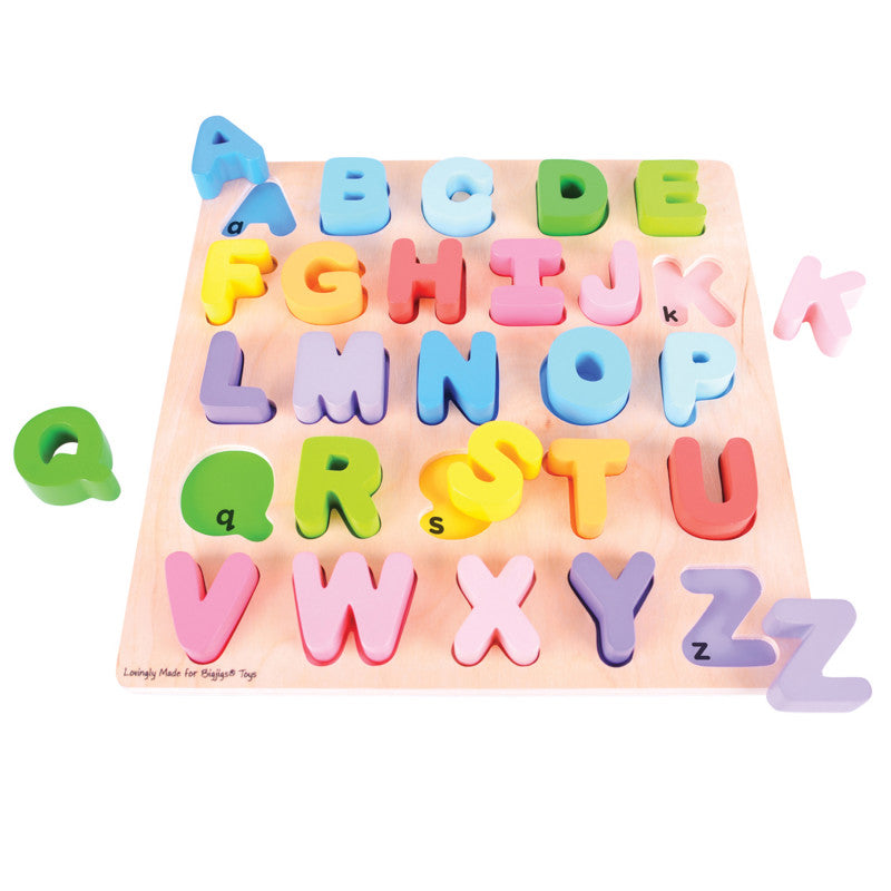 BIGJIGS TOYS - Chunky Alphabet Puzzle - Uppercase
