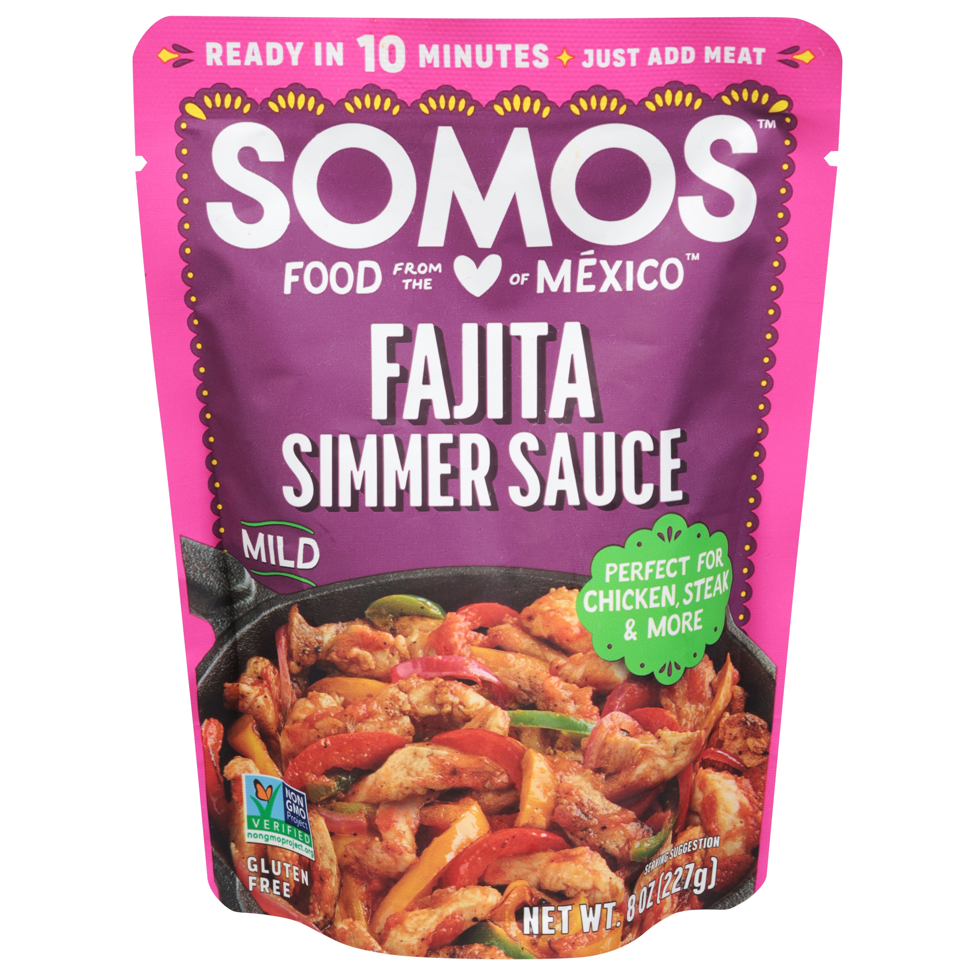 Somos Mild Fajita Simmer Sauce 8 oz - Case of 6