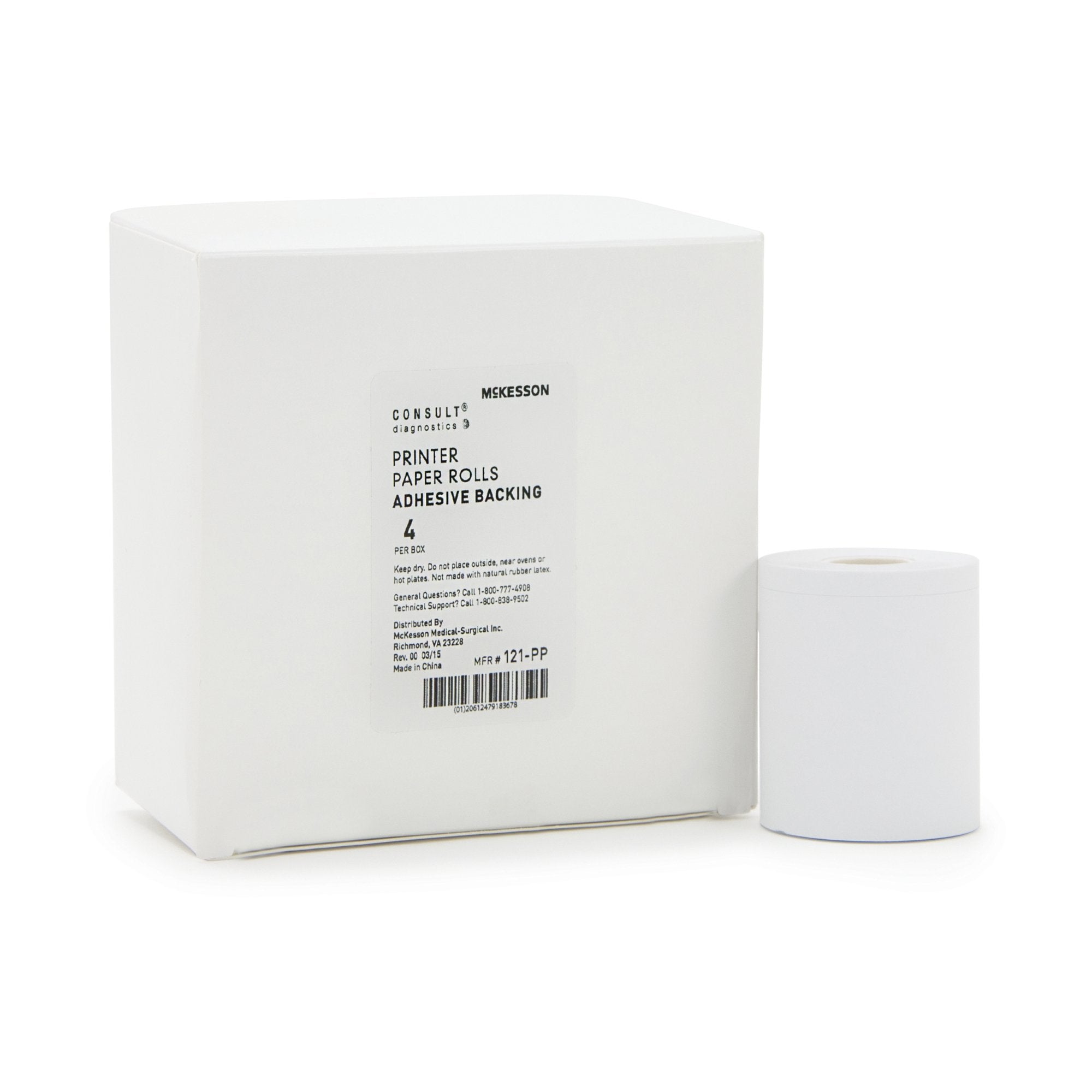 McKesson Brand - Printer Paper Rolls McKesson Consult™ McKesson 120 or McKesson Consult® U120 Ultra Urine Analyzer [4/BX]