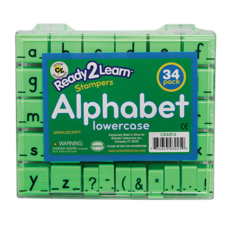 READY 2 LEARN - Alphabet Stamps - Lowercase - Small - Set of 34
