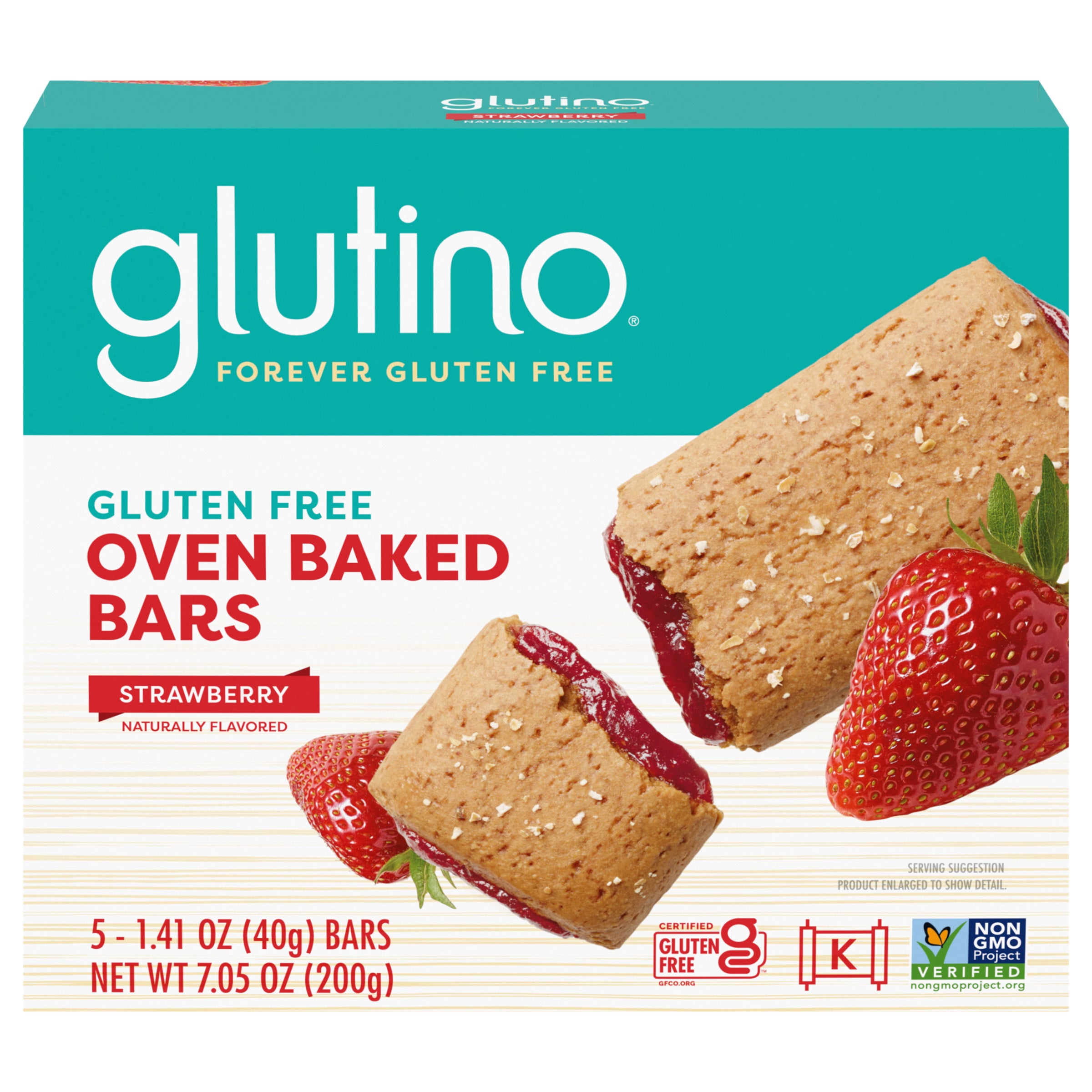 Glutino Strawberry Breakfast Bars, 7.05 oz - Case of 12
