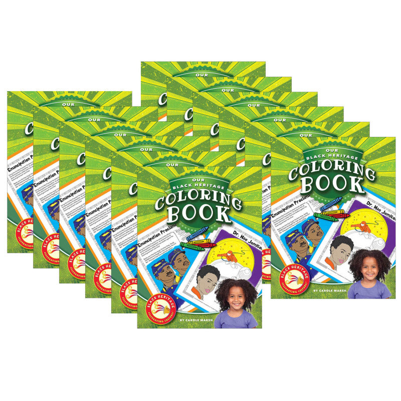 GALLOPADE - Our Black Heritage Coloring Book, Pack of 12