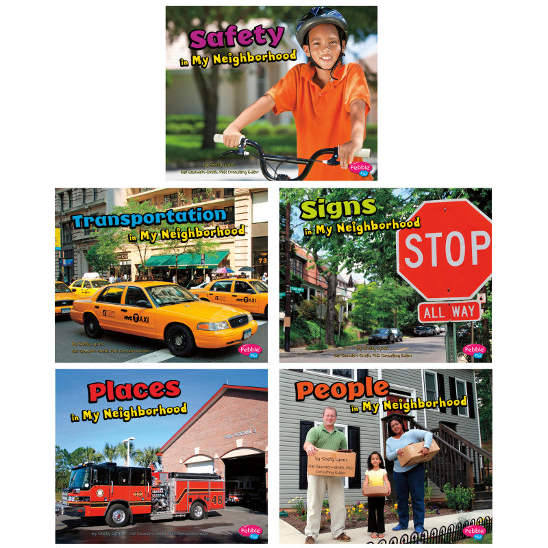 CAPSTONE PUBLISHING - My Neighborhood Book Set, Set of 5