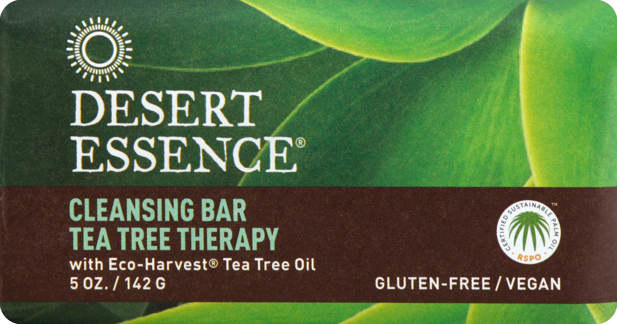 Desert Essence Cleansing Bar 5 oz - Case of 3