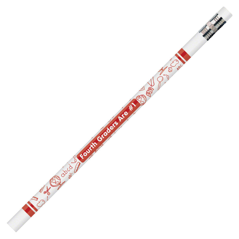 MOON PRODUCTS - Pencils 4th Graders Are #1, 12 Per Pack, 12 Packs