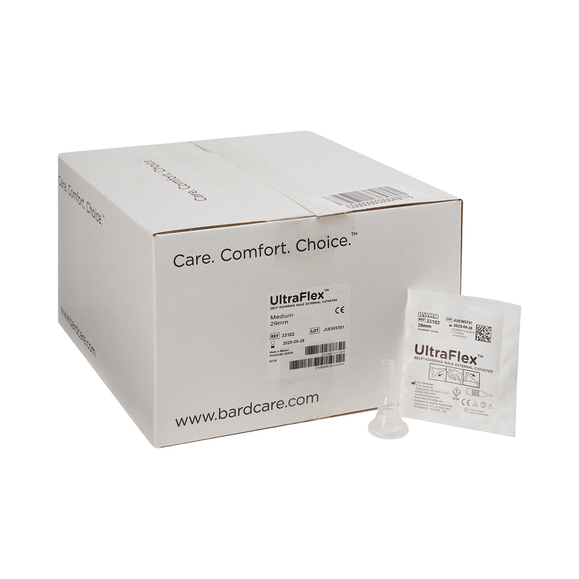 Bard - Male External Catheter UltraFlex® Self-Adhesive Band Silicone Medium [1/EA]