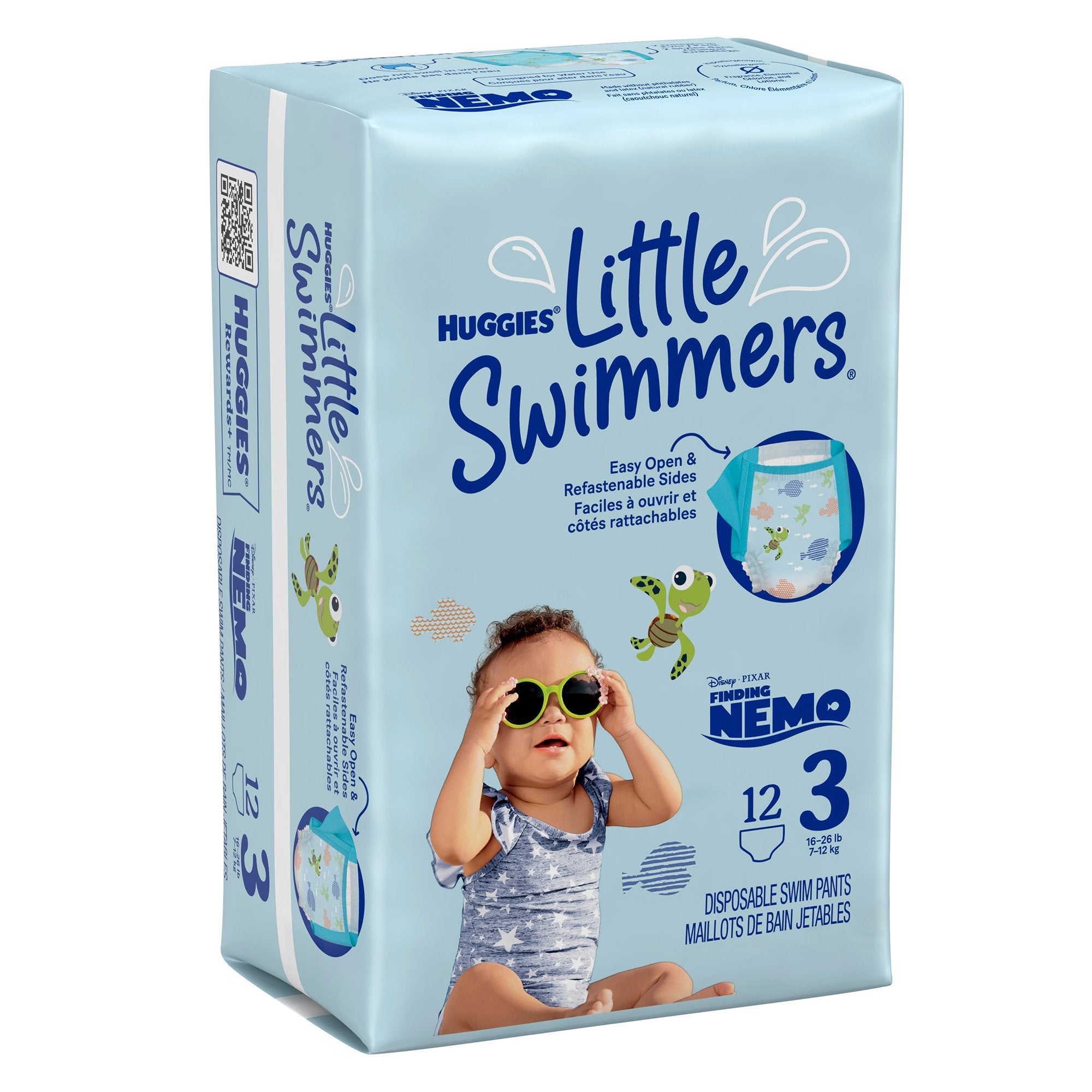 Kimberly Clark - Unisex Baby Swim Diaper Huggies® Little Swimmers® Size 3 Disposable Heavy Absorbency [96/CS]