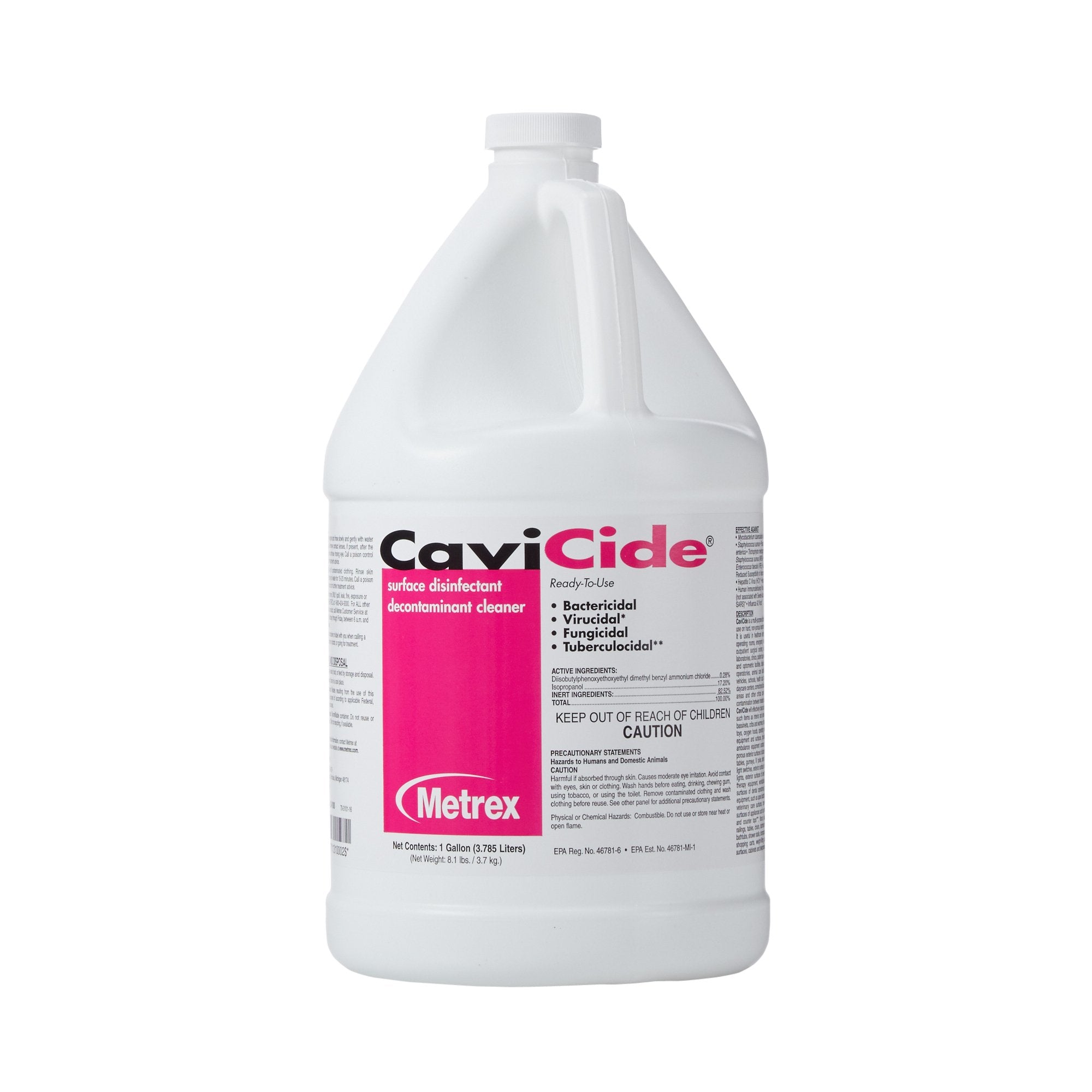 Metrex Research - CaviCide™ Surface Disinfectant Cleaner Alcohol Based Manual Pour Liquid 1 gal. Jug Alcohol Scent NonSterile [4/CS]