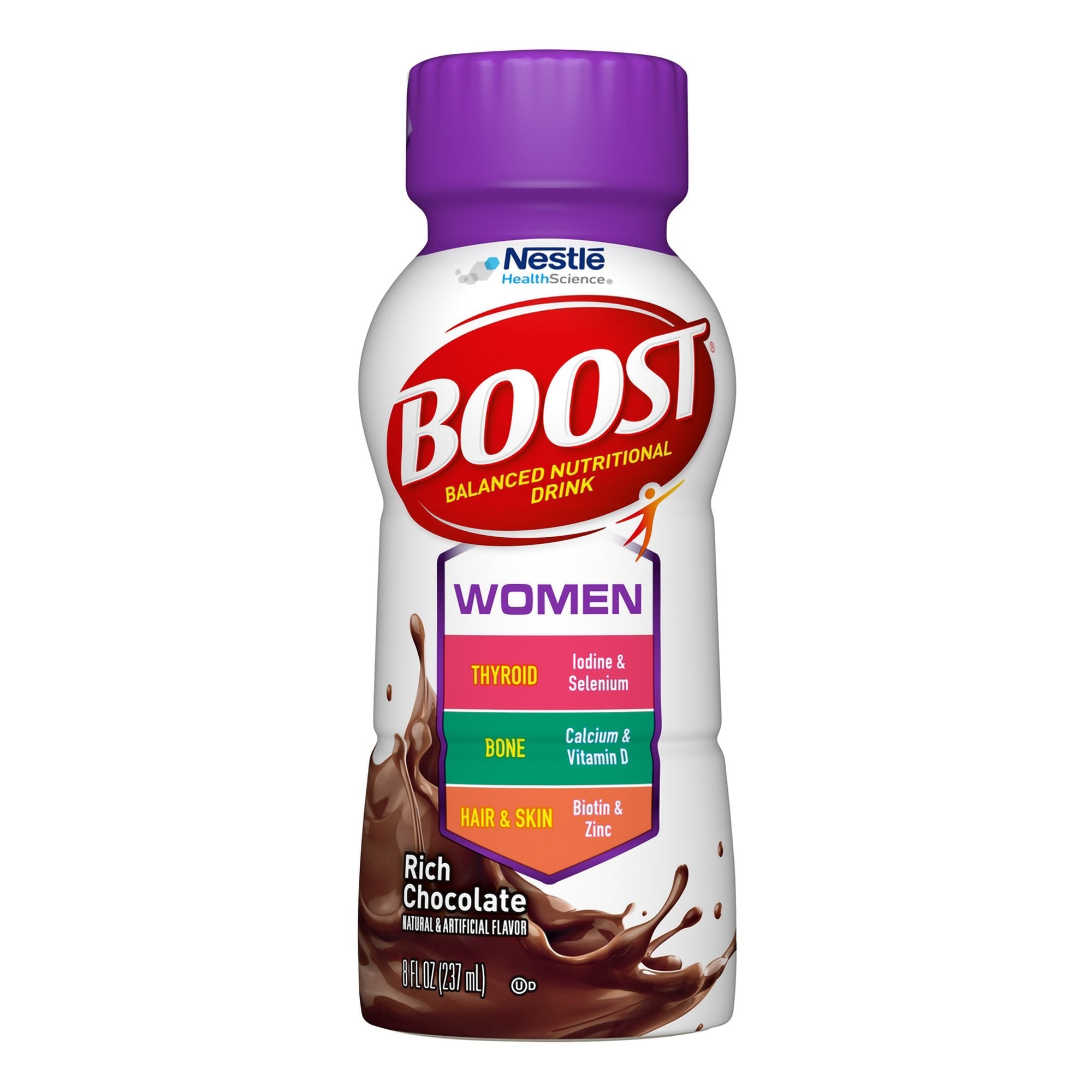 Nestle Clinical Nutritional - Oral Supplement Boost® Women Chocolate Flavor Liquid 8 oz. Bottle [24/CS]