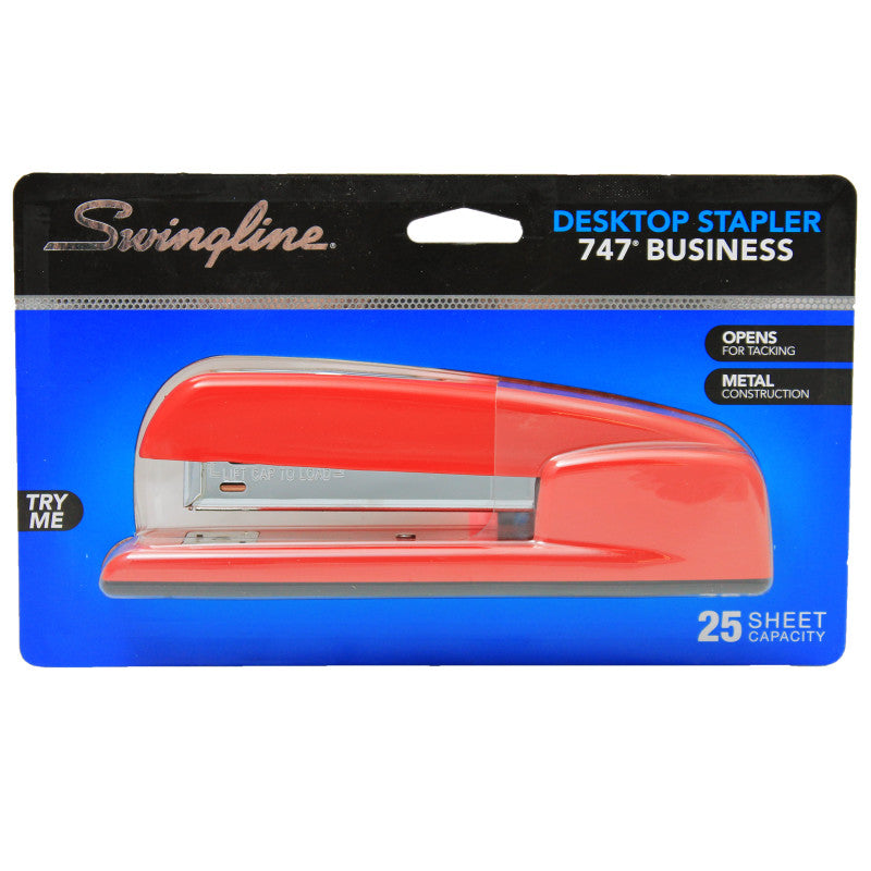 SWINGLINE - 747® Stapler, Red Rio