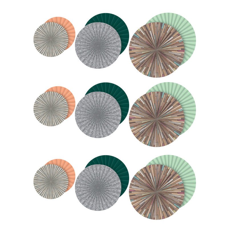 TEACHER CREATED RESOURCES - Home Sweet Classroom Hanging Paper Fans, 3 Per Pack, 3 Packs