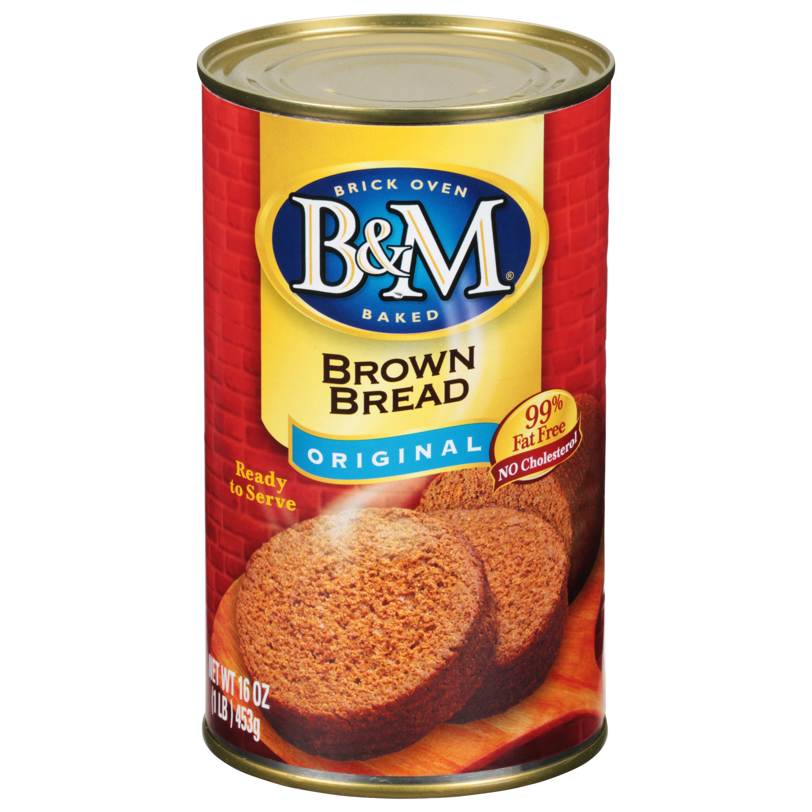 B&M Original Brown Bread, 16 oz - Case of 12