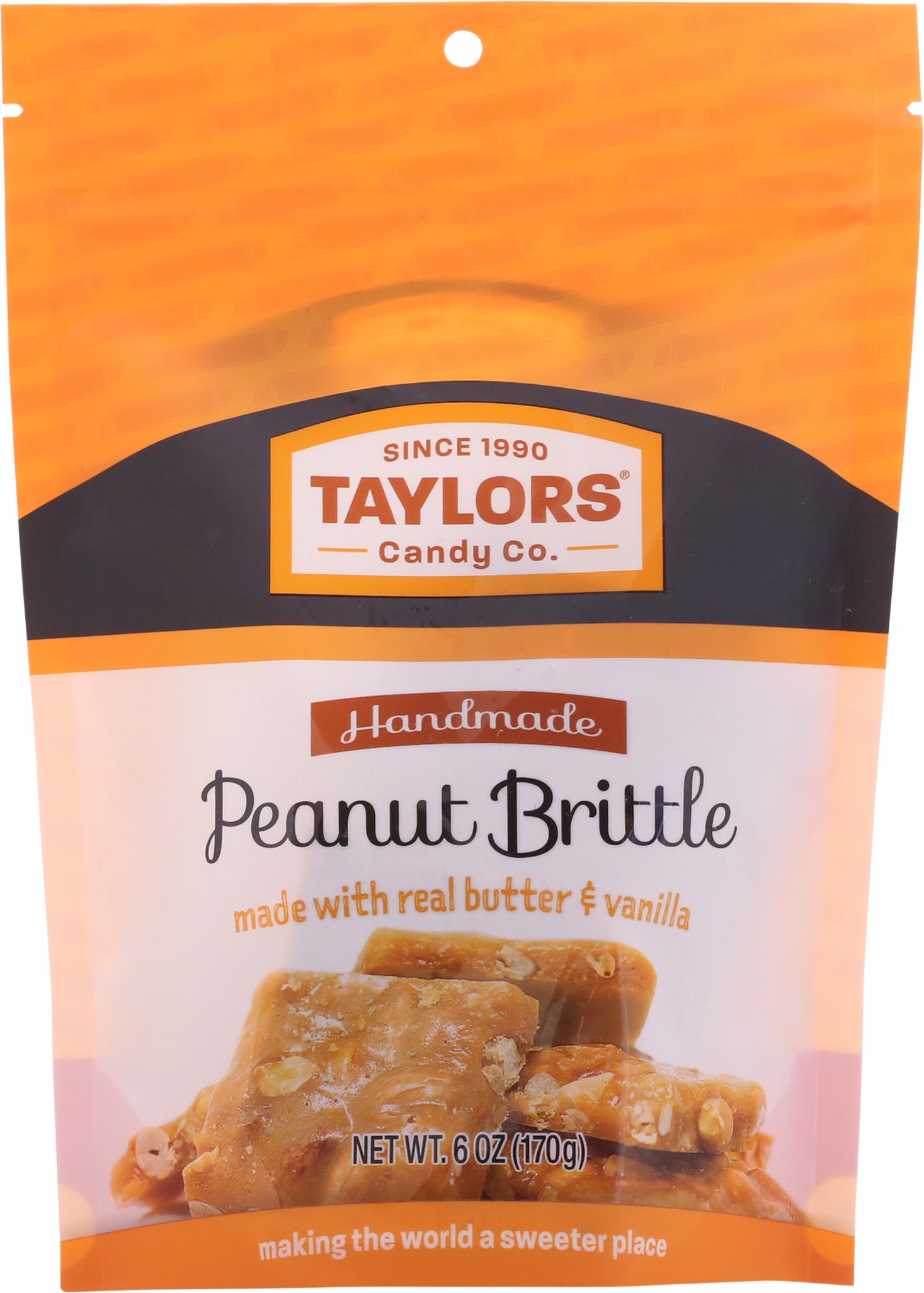 Taylors Handmade Peanut Brittle 6 oz - Case of 8