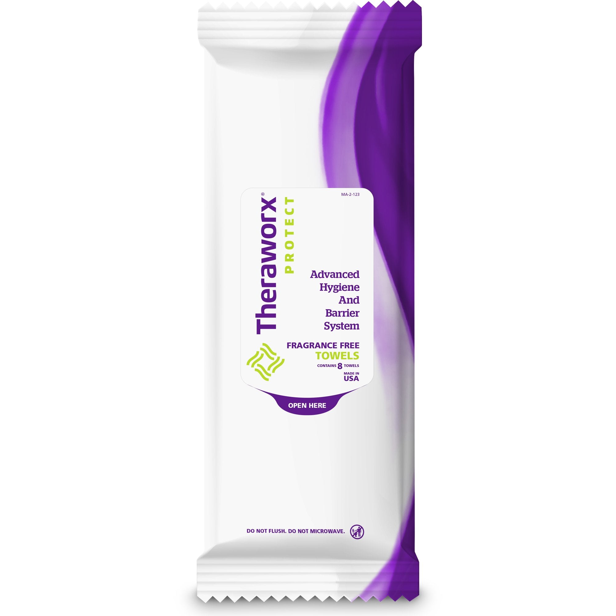 Avadim - Personal Hygiene Barrier Wipe Theraworx® Protect Advanced Hygiene Barrier System Soft Pack Unscented 8 Count [30/CS]