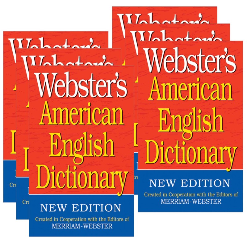 WEBSTER'S - Webster's American English Dictionary, Pack of 6