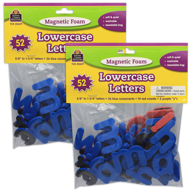 TEACHER CREATED RESOURCES - Magnetic Foam Lowercase Letters, 2 Sets