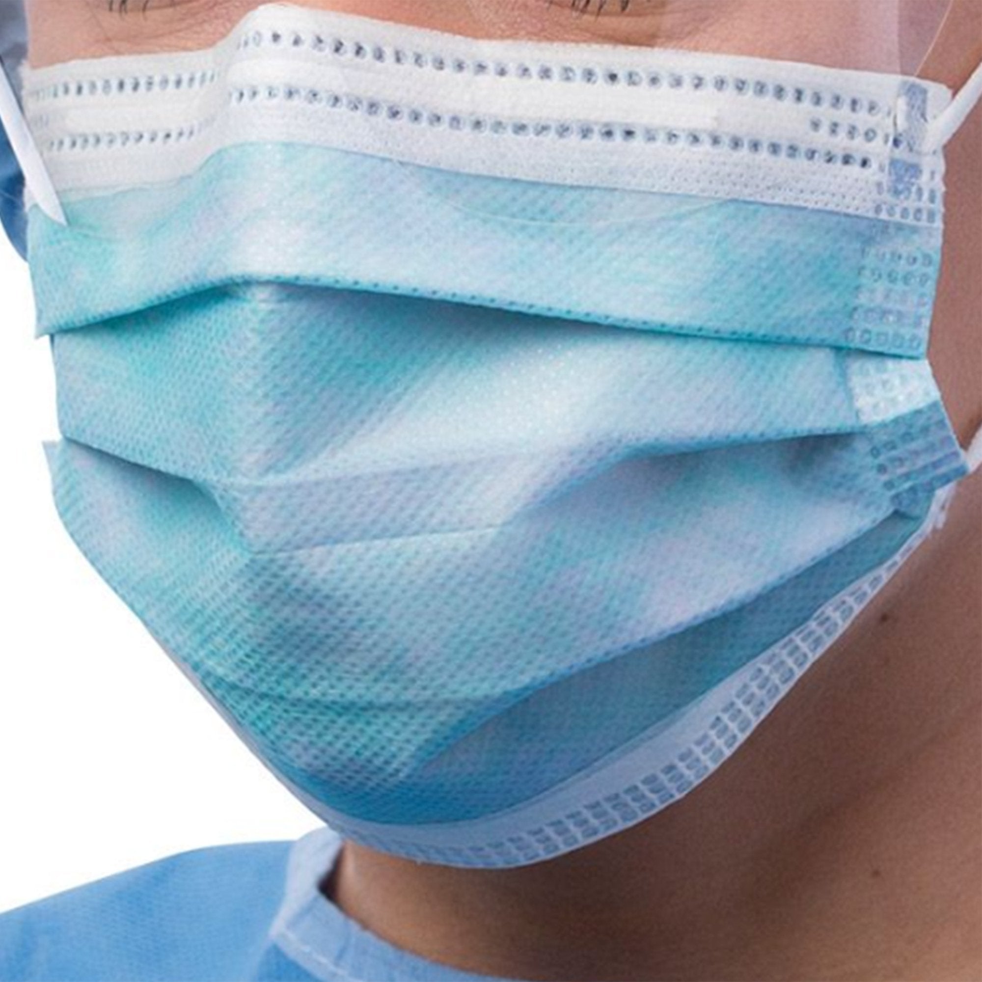 Cardinal - Procedure Mask Cardinal Health™ Anti-fog Foam ASTM Level 3 Earloops One Size Fits Most [300/CS]