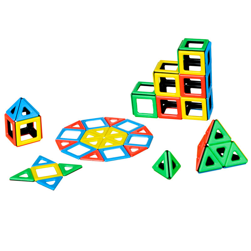 POLYDRON - Magnetic Polydron® Class Set, 96 Pieces