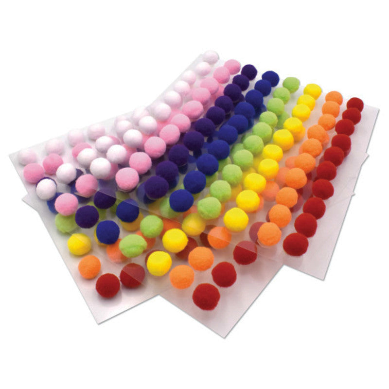 CREATIVITY STREET - Peel n Stick Pom Pons, Pack of 240