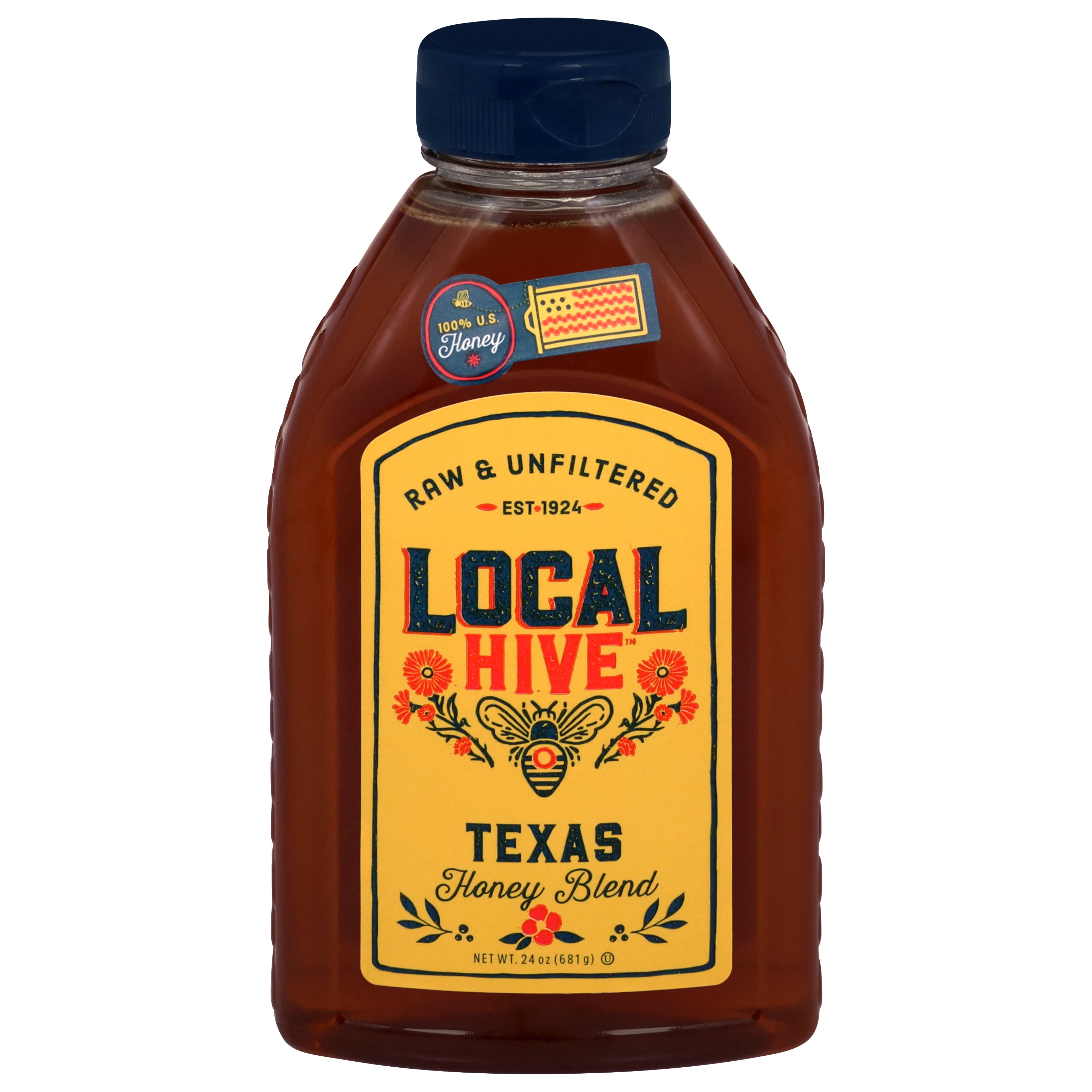 Local Hive Raw & Unfiltered Honey Blend 24 oz - Case of 6