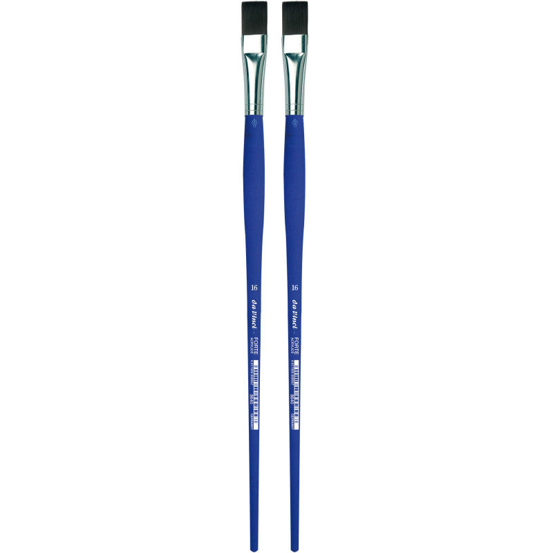 FORTE-Acrylics Student Brush, Synthetic, Acrylic & Oil, Flat, Series 8640, Size 16, Pack of 2