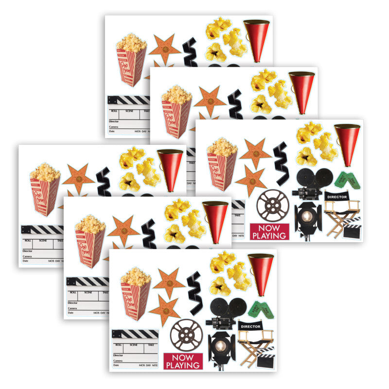 EUREKA - Movie Theme Two Sided Deco Kit, 6 Kits