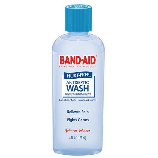Johnson & Johnson Consumer - Pain Relieving Antiseptic Band-Aid® Hurt-Free® Topical Liquid 6 oz. Bottle [24/CS]