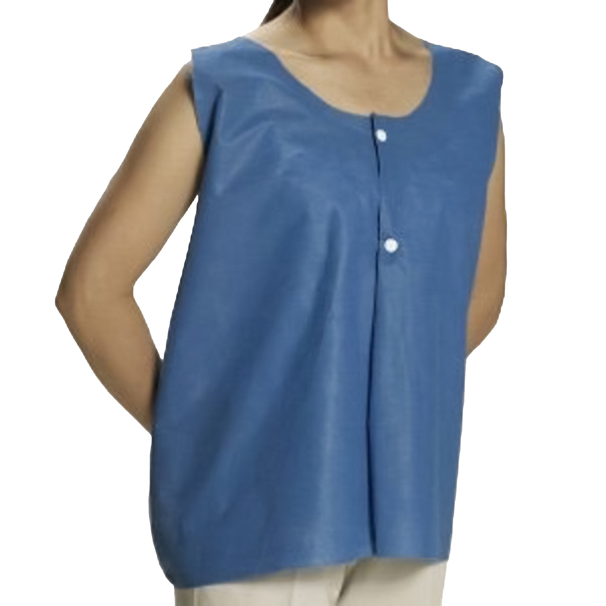 Graham Medical Products - Exam Vest Blue / White One Size Fits Most Front Opening Snap Closure Unisex [75/CS]