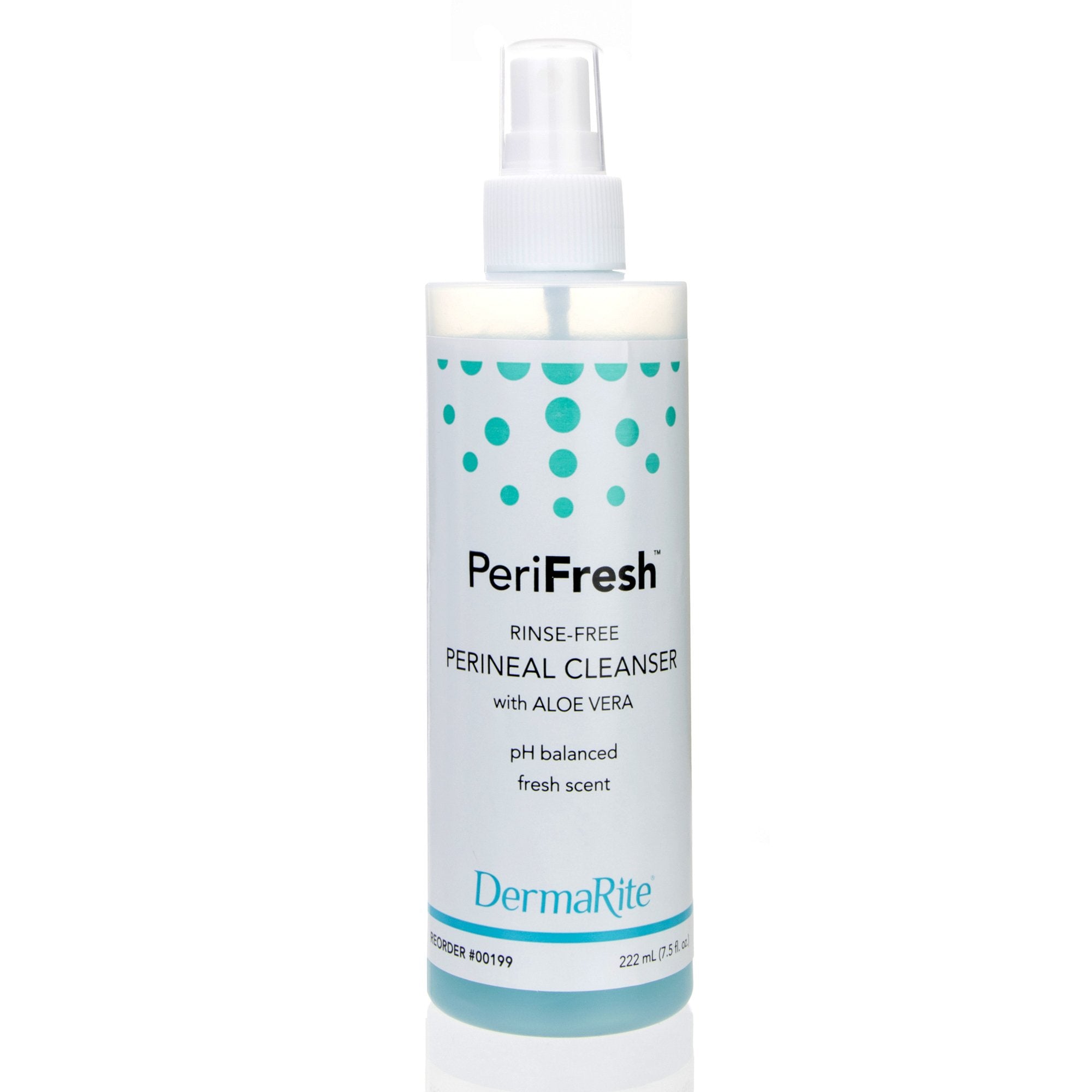 DermaRite Industries - Rinse-Free Perineal Wash PeriFresh® Liquid 7.5 oz. Pump Bottle Scented [48/CS]